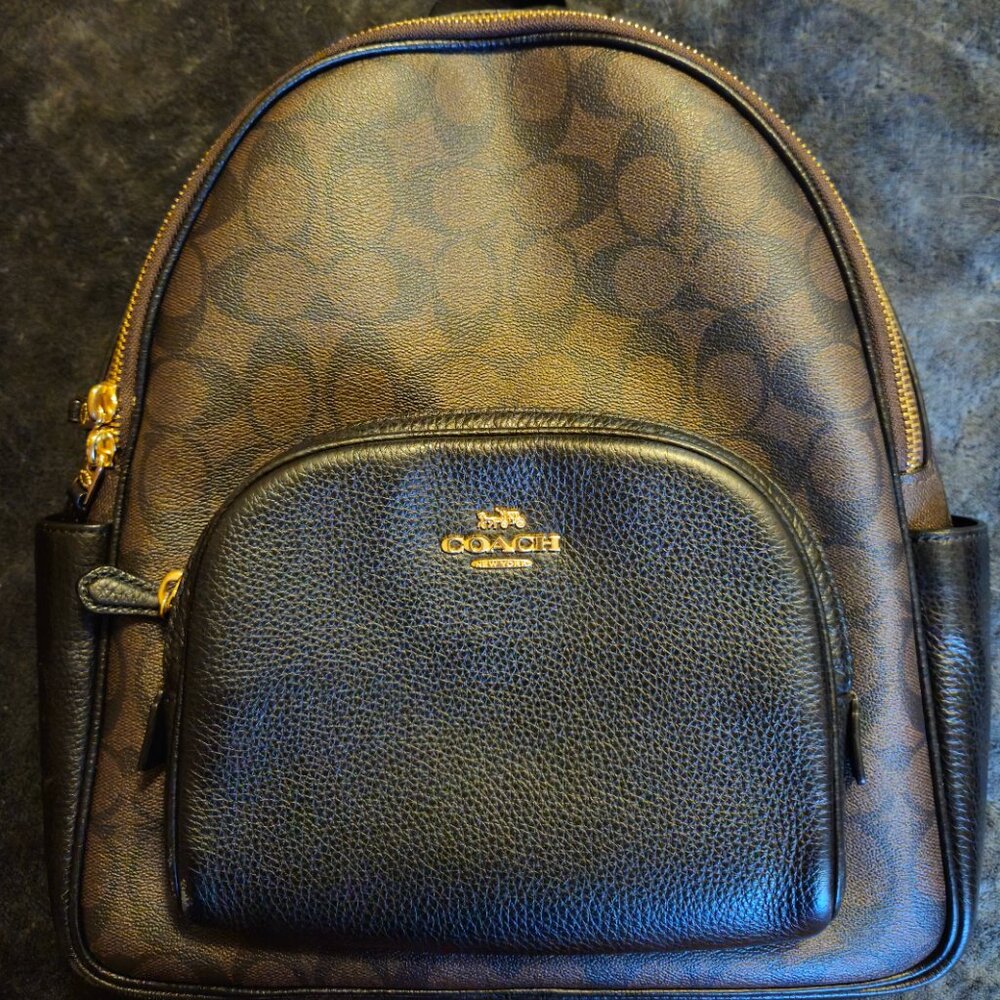 Coach Black and Brown Backpack